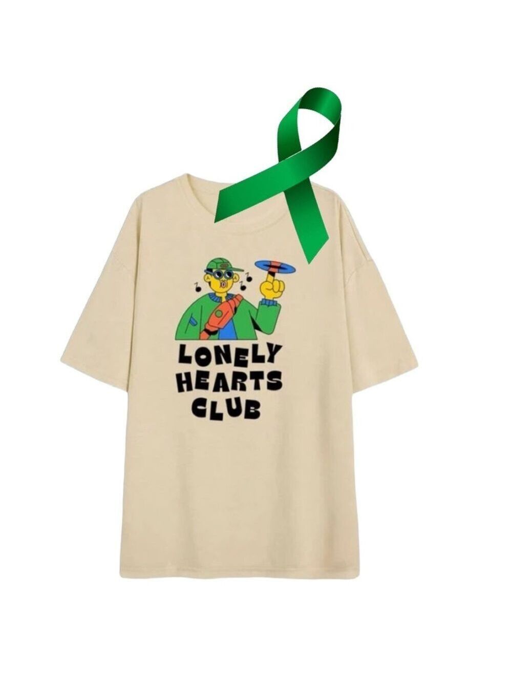 Antonay x Mental Health “lonely hearts club” graphic oversized tee